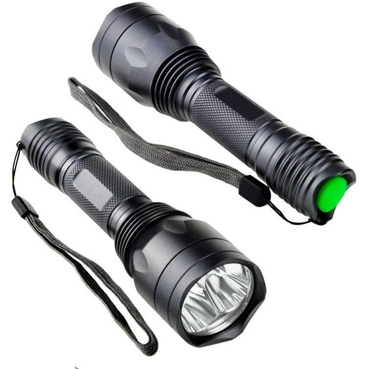 zhong_hua Red Light Flashlight Red LED Hunting Flashlight 350 Yards